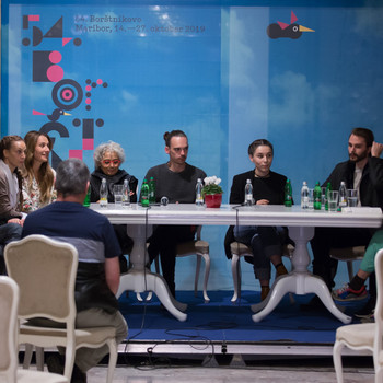 Panel Discussion on Misanthrope <em>Photo: Boštjan Lah</em>
