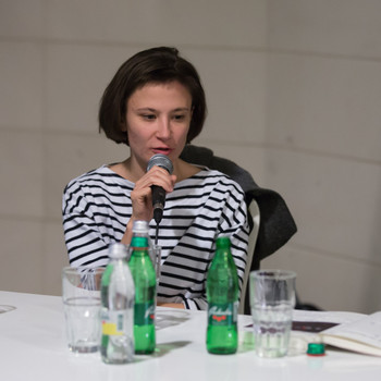 Panel Discussion on Misanthrope <em>Photo: Boštjan Lah</em>